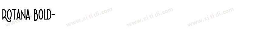 Rotana Bold字体转换